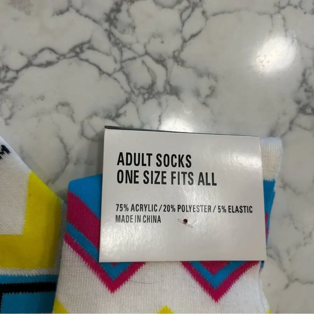 NWT The‎ Color Run Adult Socks